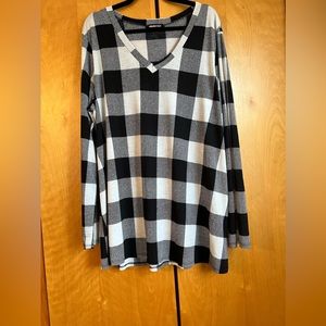 Buffalo Plaid long Sleeve tunic